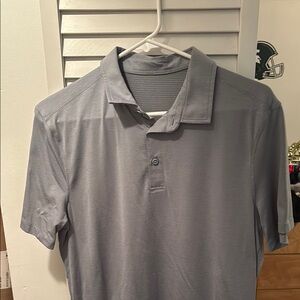 Lululemon Athletica Gray Performance Polo Shirt